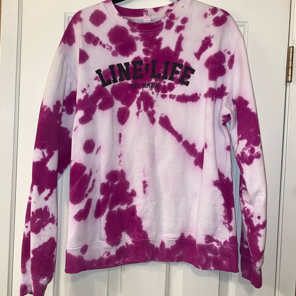 Line life tye dye crew neck sweater - Picture 2 of 4